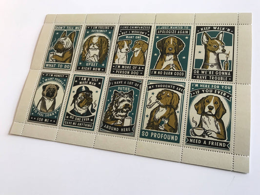 Portland Stamp Company Artist Series | Ravi Zupa | Attitude Dogs