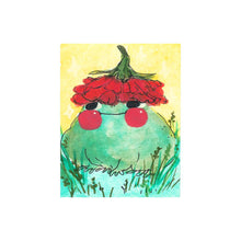 Load image into Gallery viewer, Frog in Flower Hat Mini Art Print | Rebekah Evans (NC)