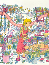Load image into Gallery viewer, The Florist: Explorer of Living Wonders Risograph Print | Natalie Andrewson (CA)