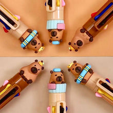 Load image into Gallery viewer, Capybara 10-Color Retractable Ball Pen | BCmini
