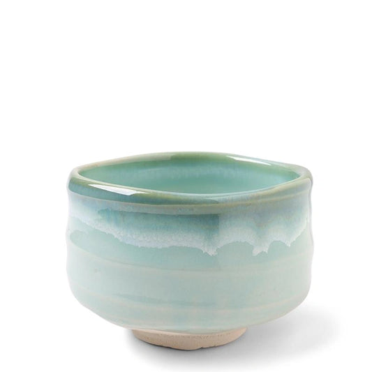 Ceramic Chawan Seafoam Matcha Bowl (Japan)