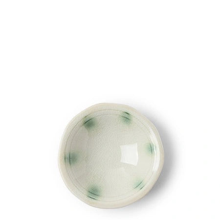 Dotted Ivory Mini Sauce Bowl (Japan)