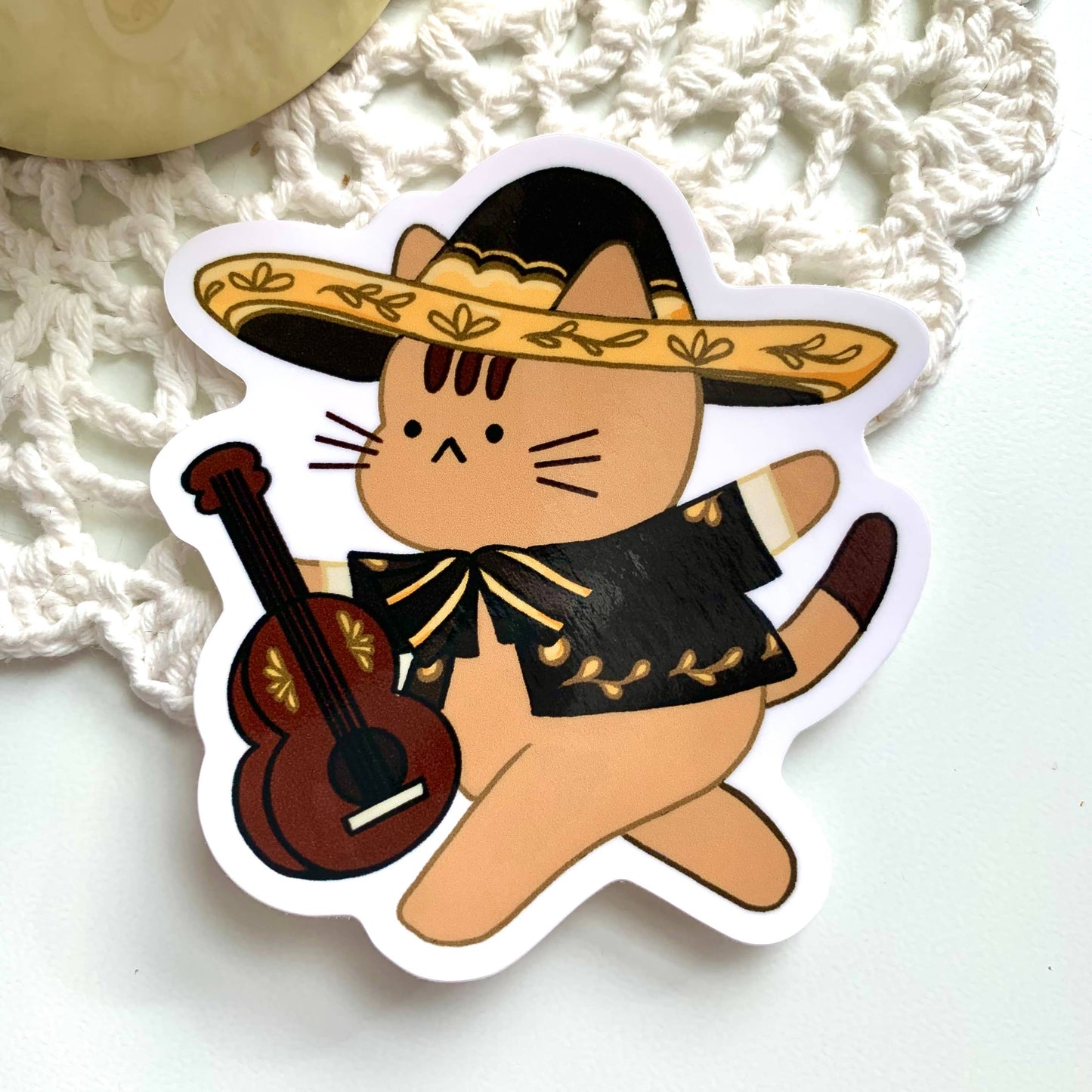 Gatito Mariachi Sticker | Chocolett (OR)
