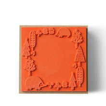 Load image into Gallery viewer, Stamp Hedgehog Forest Circle | Decole Japan (JP)