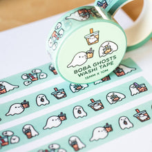 Load image into Gallery viewer, Boba Ghosts Washi Tape | Robot Dance Battle (CA)