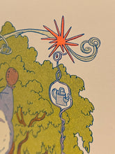 Load image into Gallery viewer, Totoro Riso Print (Small) | Natalie Andrewson (CA)