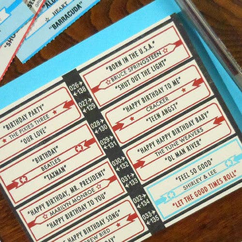 Birthday Jukebox Letterpress Card | a. favorite design (IL)