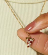 Load image into Gallery viewer, Baby Slice Pizza Necklace | Christine Jehlickova (ONT)