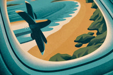 Load image into Gallery viewer, Window Seat Series Screenprint | Island | DKNG Studios (CA)