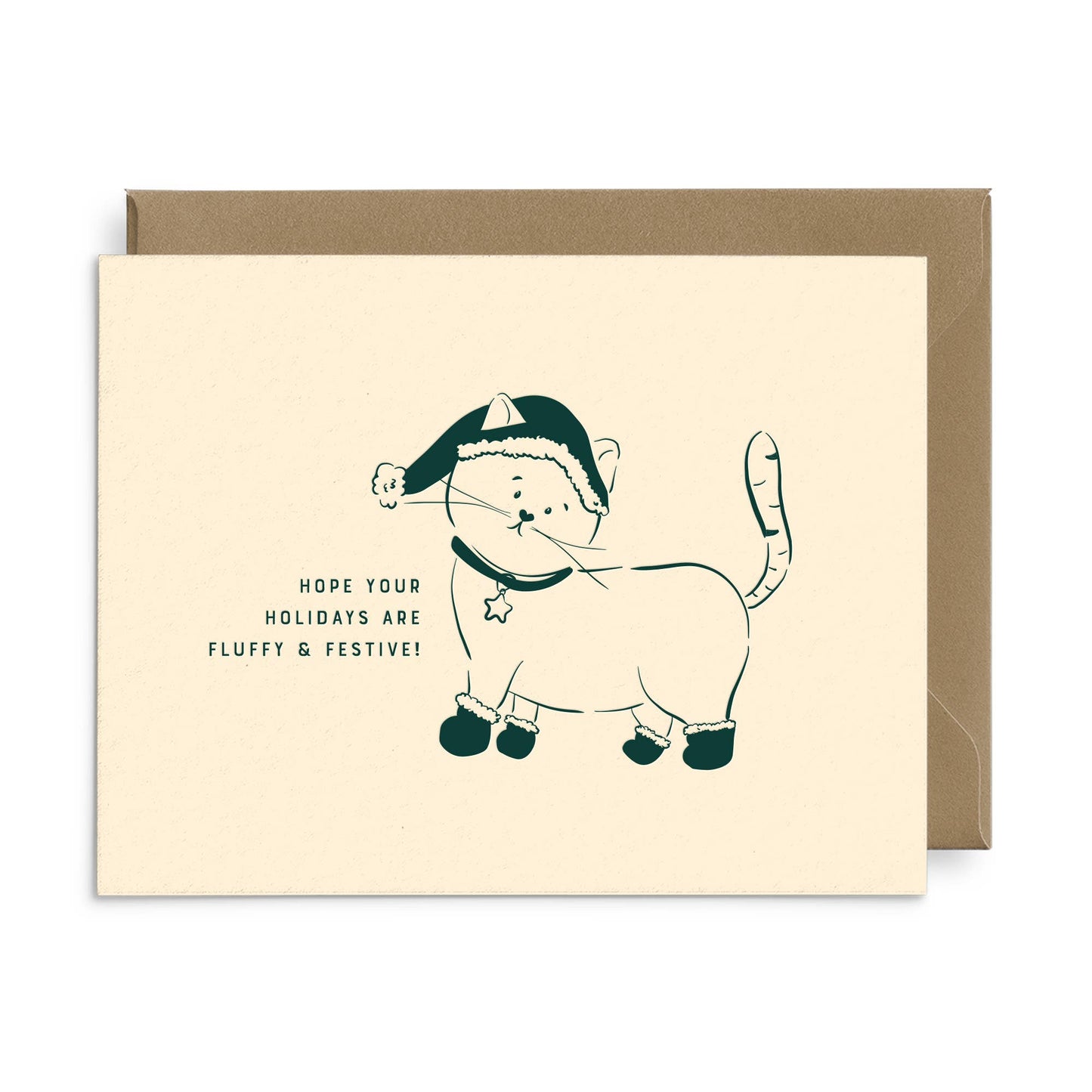Fluffy & Festive Holiday Greeting Card | Ruff House Print Shop (KS)