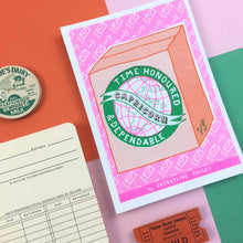 Load image into Gallery viewer, Capricorn Zodiac A6 Risograph Print | Jacqueline Colley (UK)