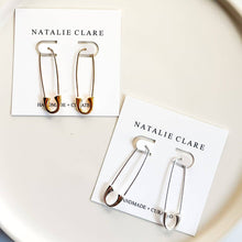 Load image into Gallery viewer, Safety Pin Hoops | Natalie Clare (IL)