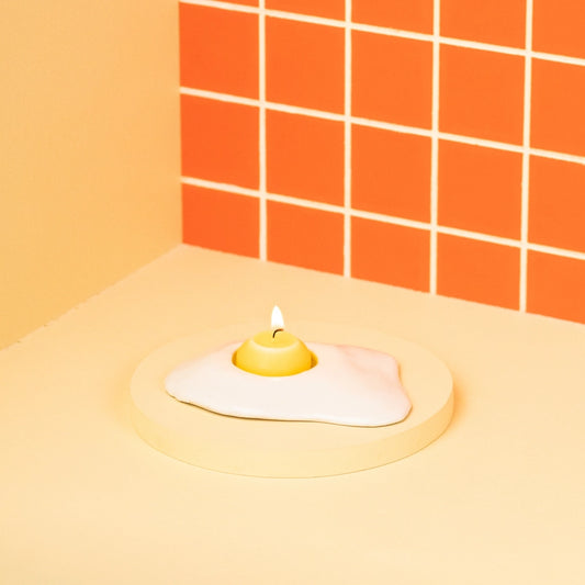 Ceramic Egg Tea Light Candle Holder | Collin Garrity (MO)