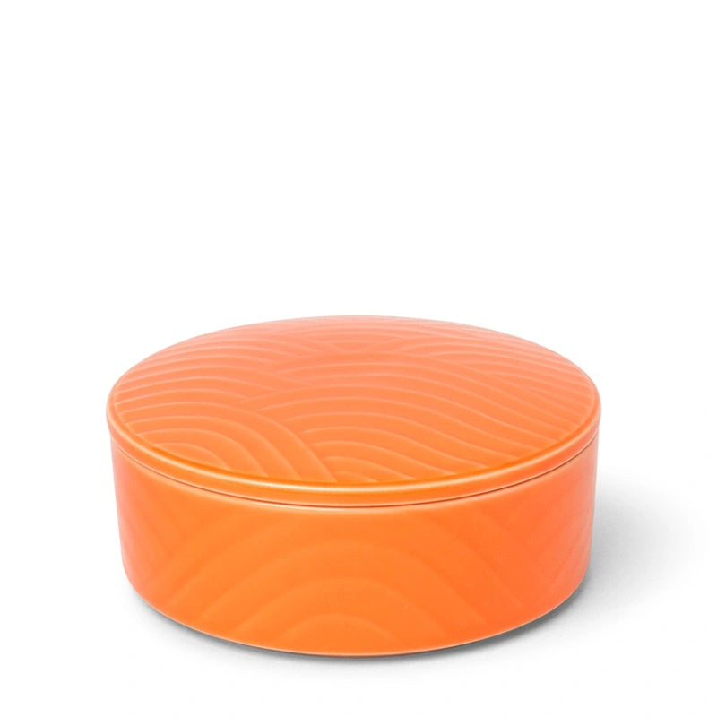 Himari Orange Ceramic Bowl | Short | (Japan)