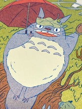 Load image into Gallery viewer, Totoro Riso Print (Small) | Natalie Andrewson (CA)