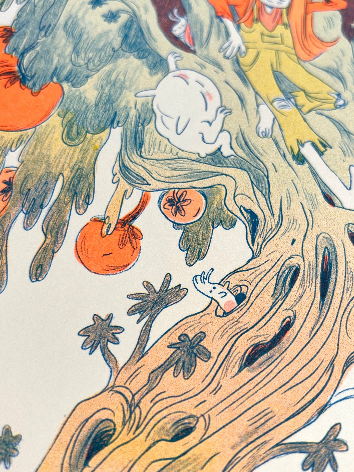 Magical Orange Tree Riso Print | Natalie Andrewson (CA)