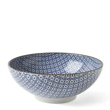 Load image into Gallery viewer, Blue & White Mosaic Bowl (Japan)