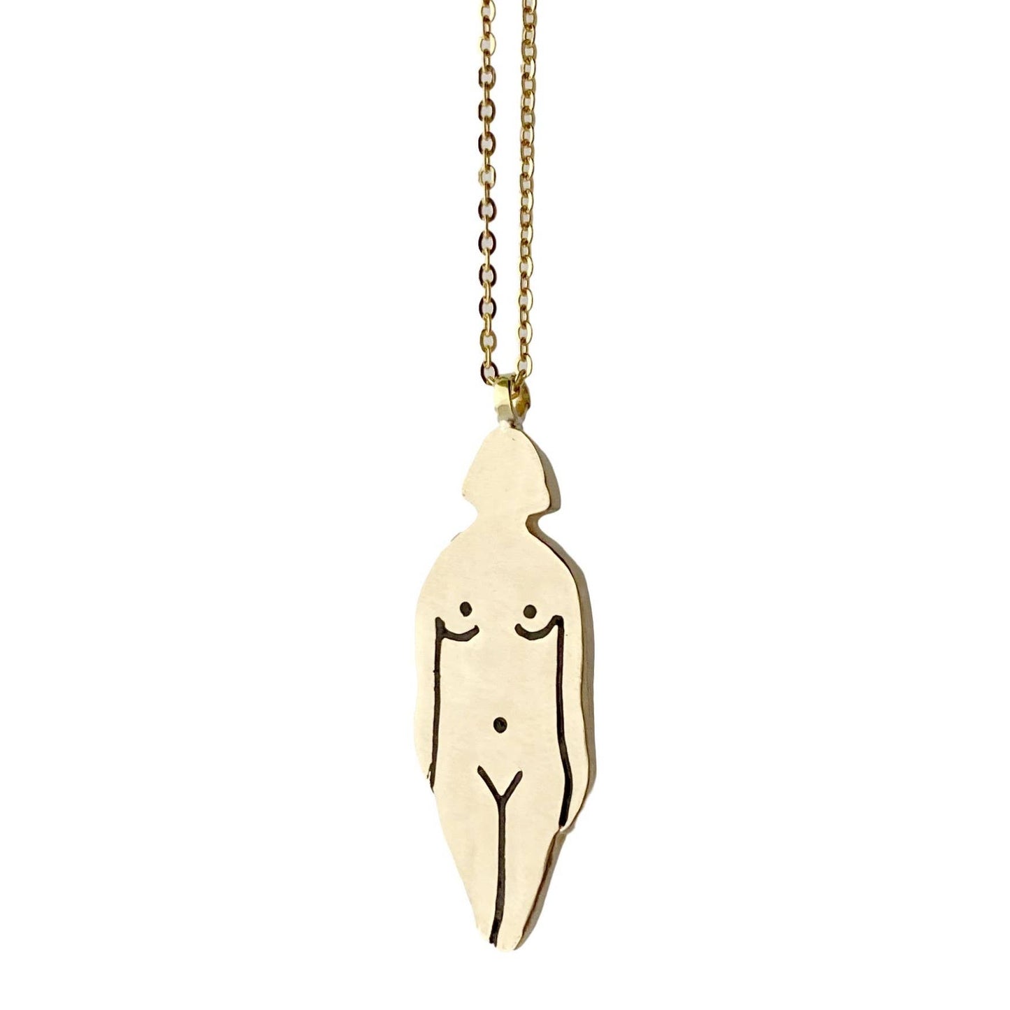 Brass Lady Necklace | Therese Kuempel (IL)