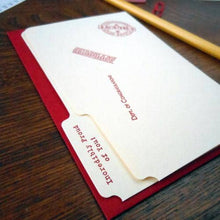 Load image into Gallery viewer, Congrats Manila Folder Letterpress Card | Amber Favorite (IL)