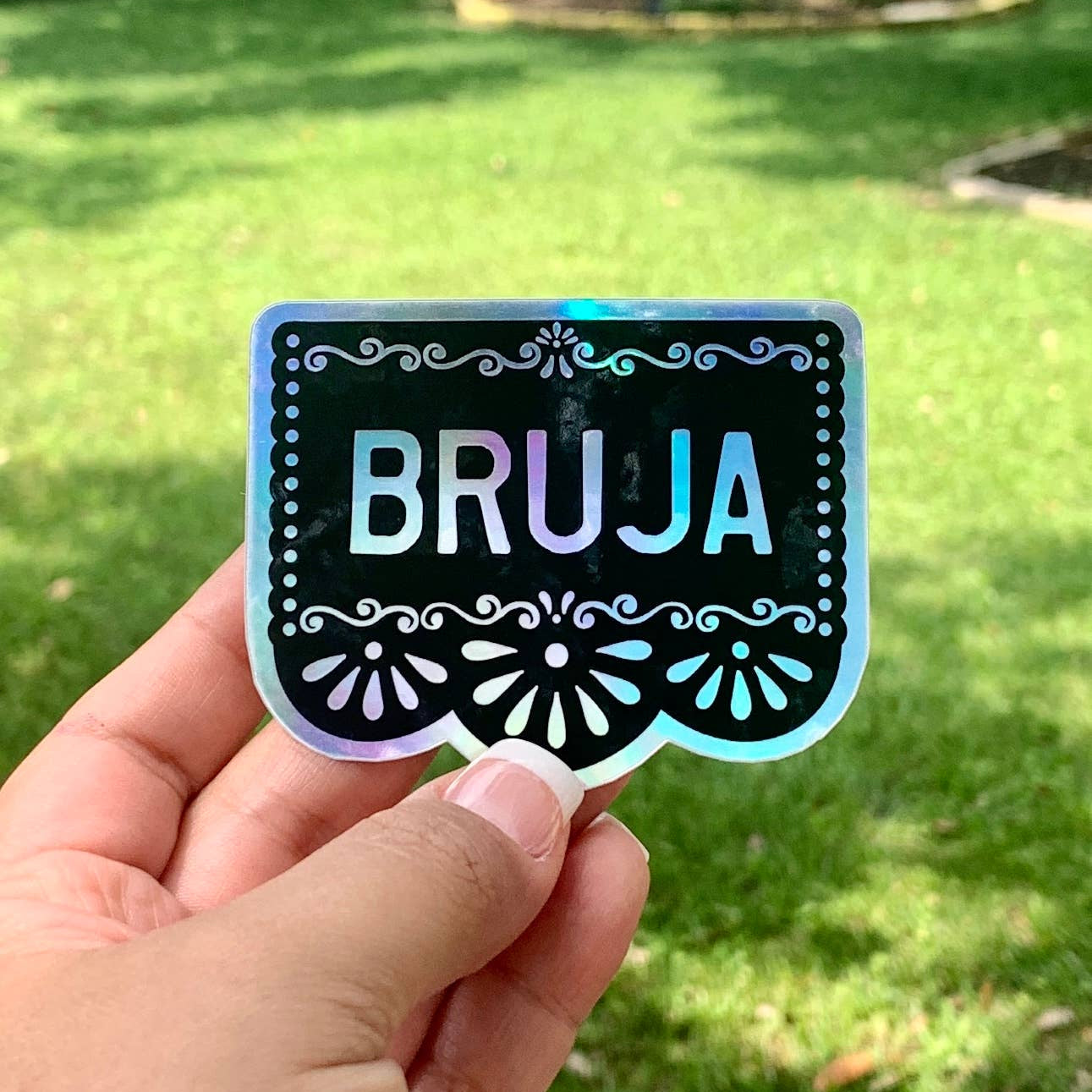 Bruja Holographic Water Resistant Sticker | Kalaka Tx