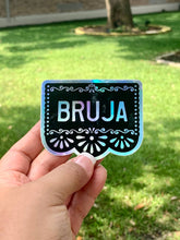 Load image into Gallery viewer, Bruja Holographic Water Resistant Sticker | Kalaka Tx