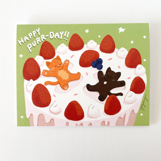 Happy Purrday Birthday Card | Goyangii (CA)