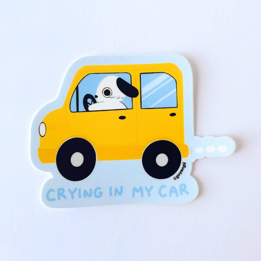 Crying In My Car Vinyl Sticker | Goyangii (CA)