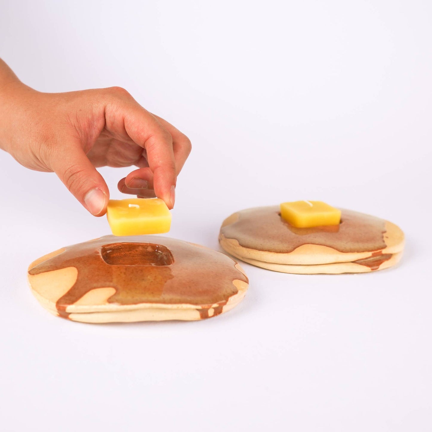 Ceramic Pancake Candle Holder | Collin Garrity (Mo)