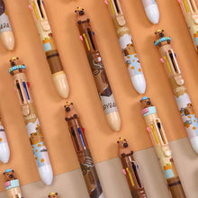 Load image into Gallery viewer, Capybara 10-Color Retractable Ball Pen | BCmini