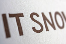 Load image into Gallery viewer, Let It Snow! Holiday Card | Fugu Fugu Press (CA)