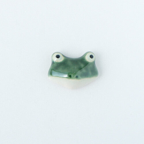 Ceramic Frog Brooch | Japan