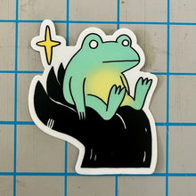 Load image into Gallery viewer, Frog in Hand Vinyl Sticker | Deth P. Sun (CA)