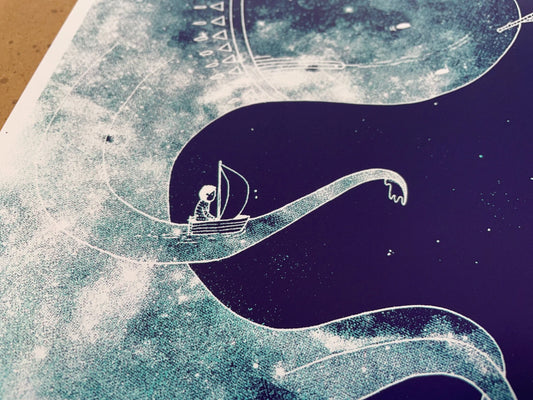 Welcome Ghosts Screen Print | Alex Hanke (Hamburg)