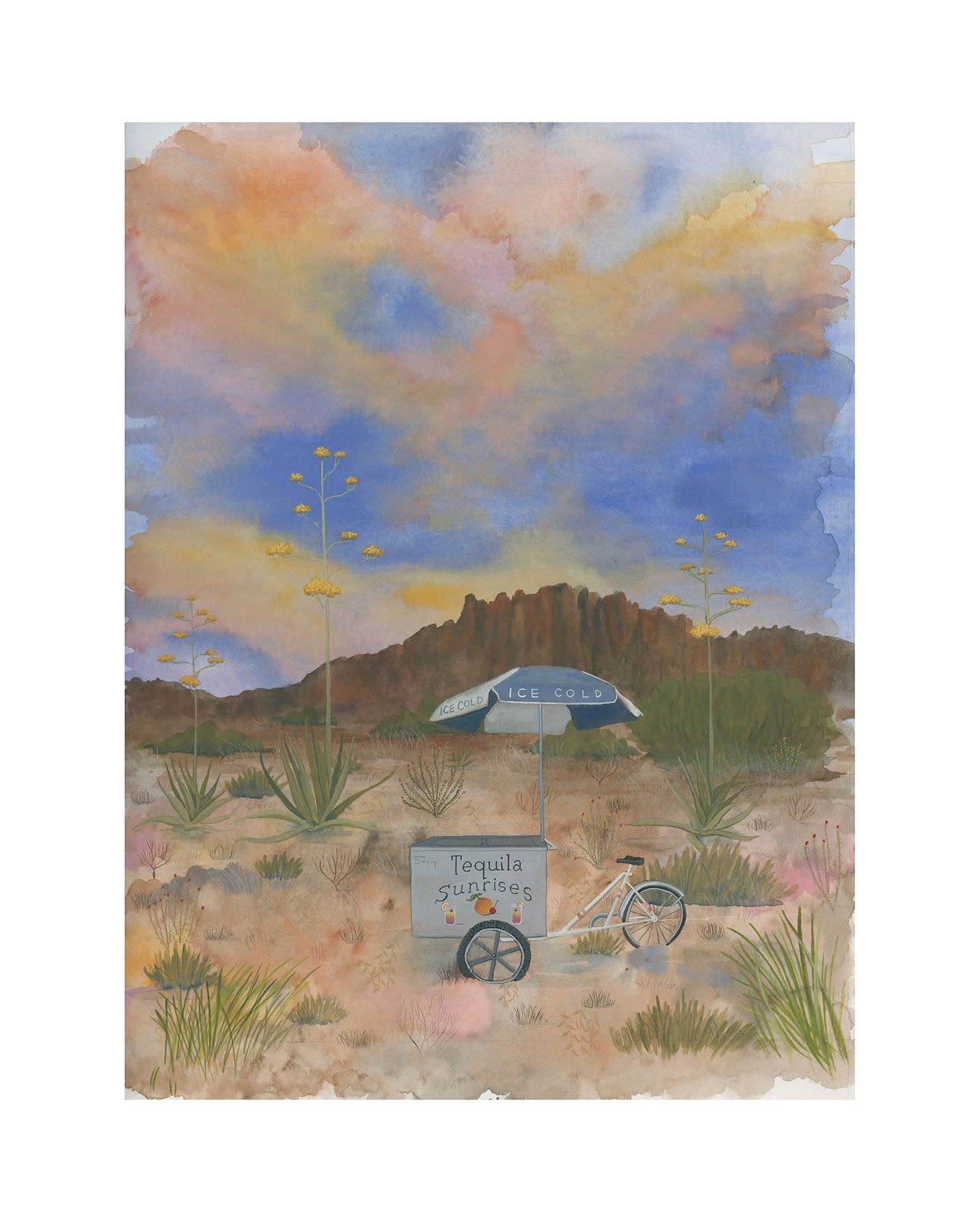 Tequila Sunrises Art Print | Heather Sundquist Hall (TX)