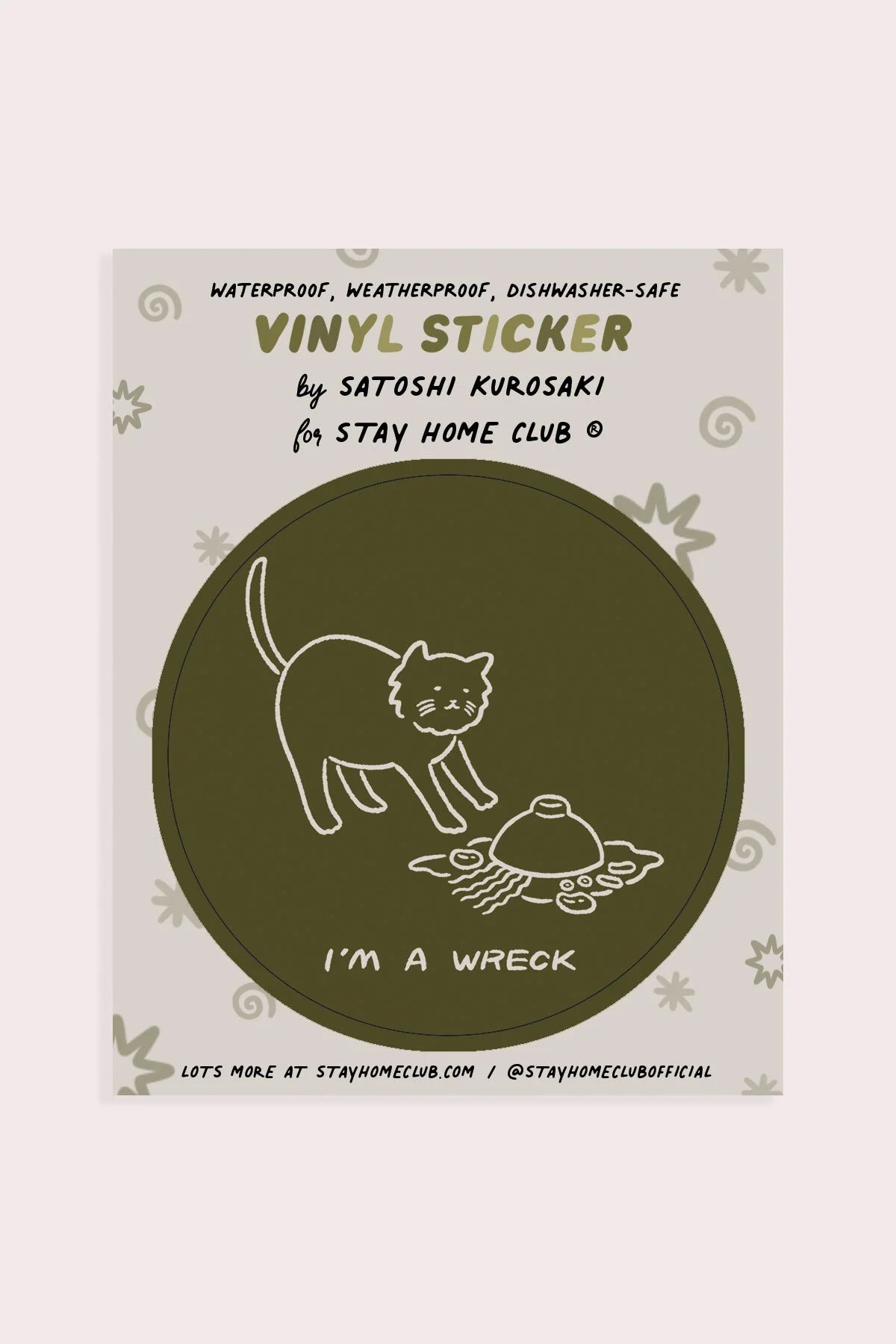 I'm A Wreck (Soup) Vinyl Sticker | Satoshi Kurosaki