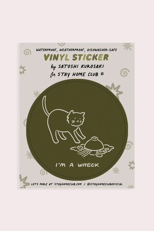 I'm A Wreck (Soup) Vinyl Sticker | Satoshi Kurosaki