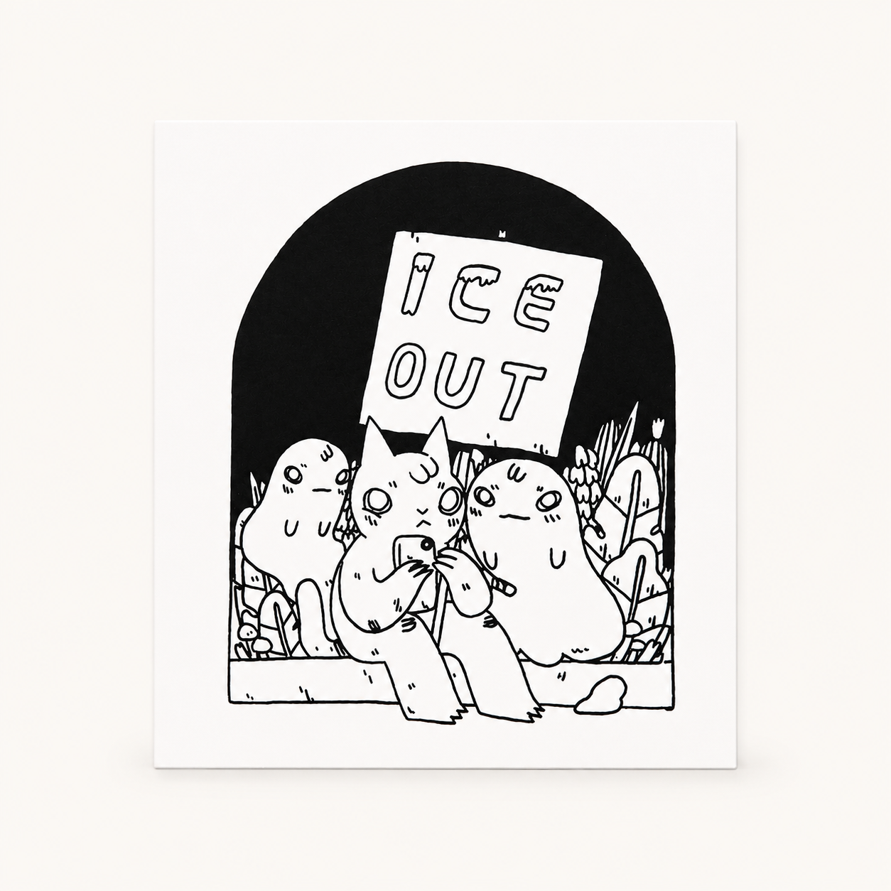 ICE OUT Vinyl Sticker | Deth P. Sun (CA)
