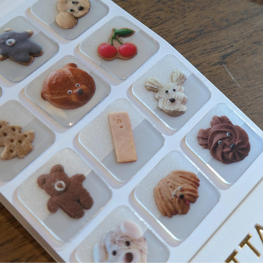 Snacks Clear Icon Stickers | Kitta (Japan)