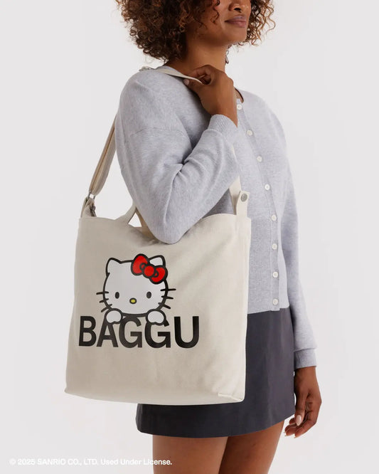 Sanrio Collab Horizontal Zip Duck Bag | Hello Kitty | Baggu (CA)