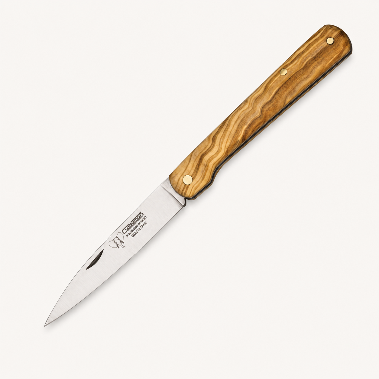 Vendetta Stiletto Olive Wood Folding Knife | Cudeman (Spain)