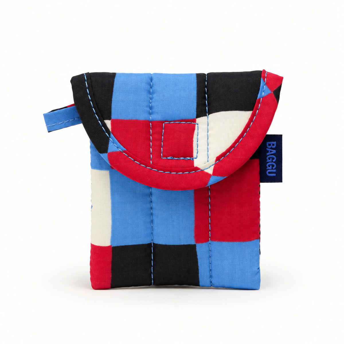 Puffy Earbuds Case | Painted Check | Baggu (CA)