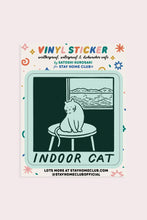 Load image into Gallery viewer, Indoor Cat Vinyl Sticker | Satoshi Kurosaki