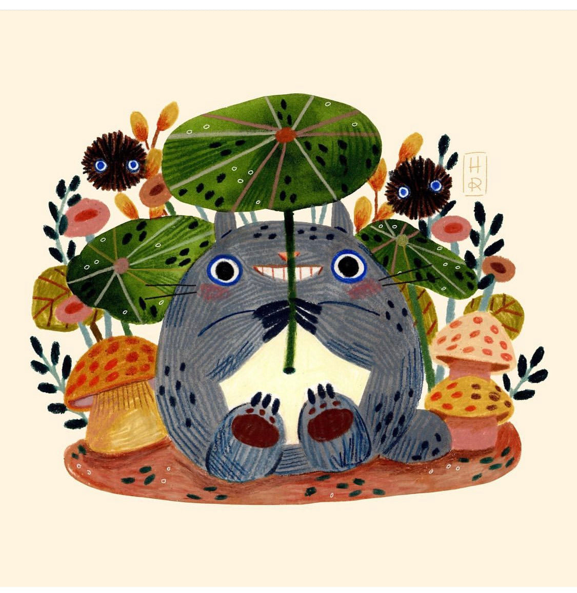 Baby Totoro Art Print | Heidi Moreno (CA)