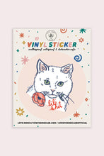 Load image into Gallery viewer, Lil Shit (Cat) Vinyl Sticker | Olivia Mew
