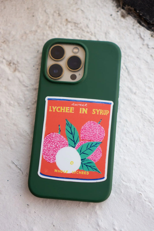 Sweet Lychee Vinyl Sticker | Emily Taylor