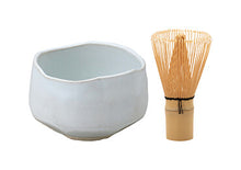 Load image into Gallery viewer, Ceramic Mino Ware Matcha Tea Set | White | Mitsui Pottery (Japan)