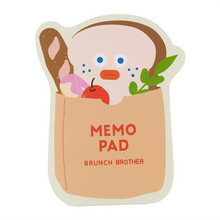 Load image into Gallery viewer, Brunch Brother Die Cut Memo Pad | Mark's Inc. (Japan)