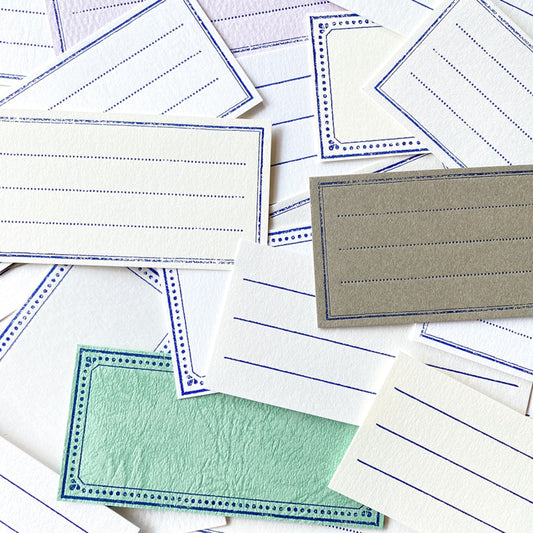 Upcycled Letter Press Message Card Box Set | Yamazoe Printing (Japan)