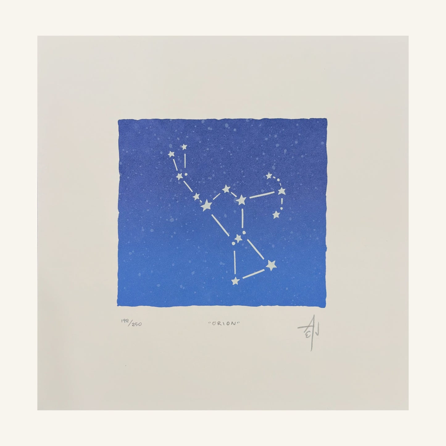 Orion Constellation Screenprint | Allison & Jonathan Metzger (IA)