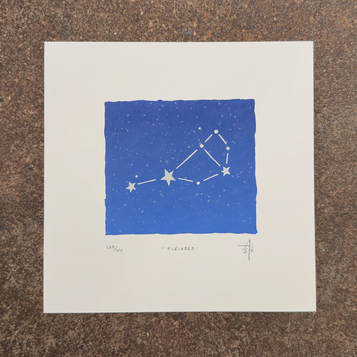 Pleiades Constellation Screenprint | Allison & Jonathan Metzger (IA)